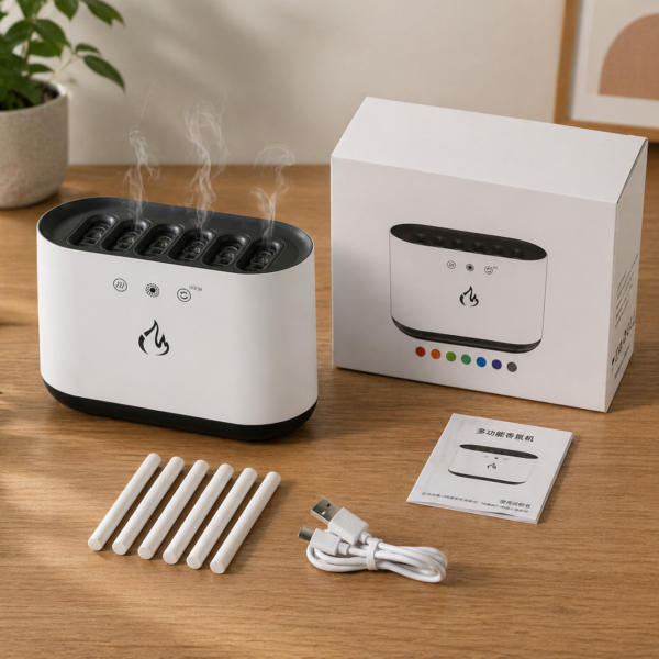 Humidificadora Flama de Fuego Multicolor