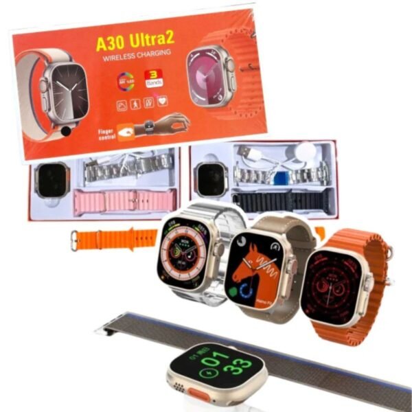 Reloj Smartwatch A30 + 3 Mallas