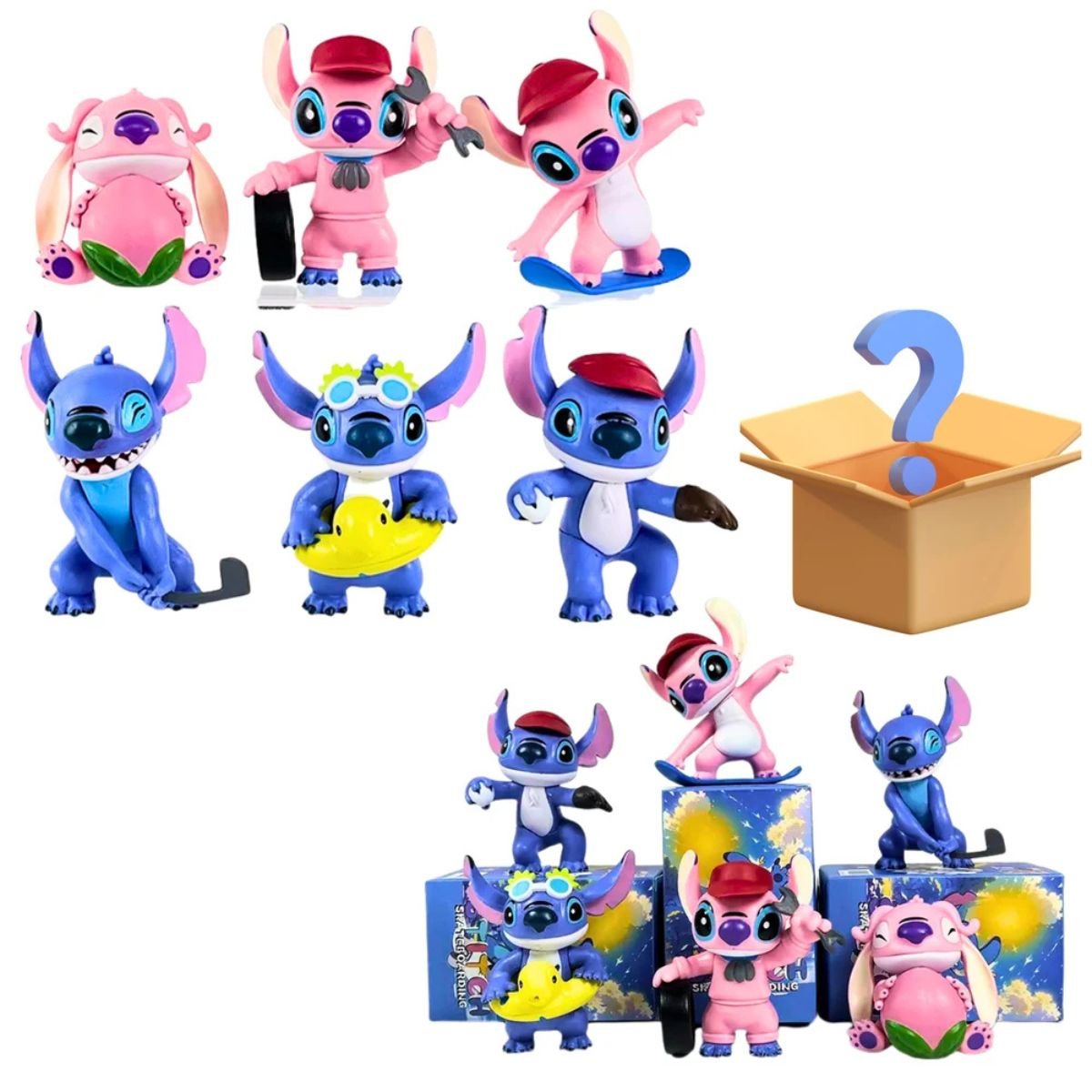 Caja Sorpresa de Llavero Stitch