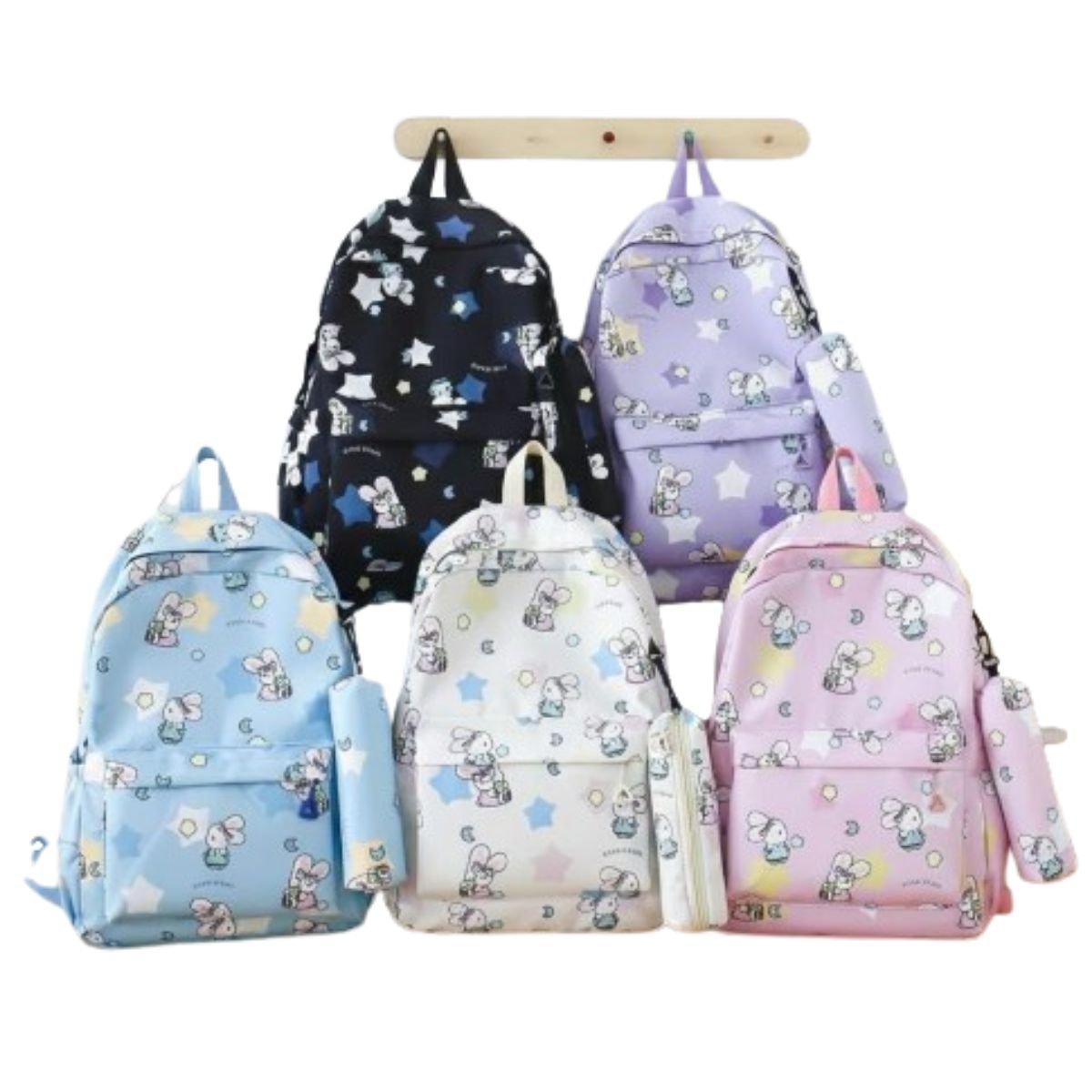 Mochila Estilo Conejita Estrellada