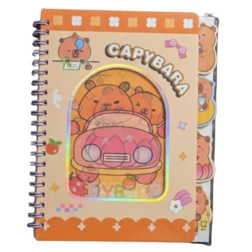 Cuaderno de Notas Capybara Car 3D