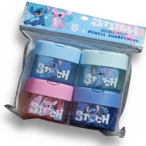 4 Sacapuntas+Deposito Doble Punta Stitch