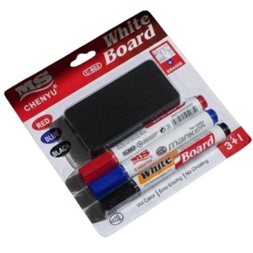 Kit De Marcador Pizarra + Borrador